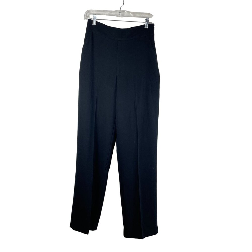 Catherine Malandrino Women's Black Crepe Dress Pants Size Zip Sz 4 NWT